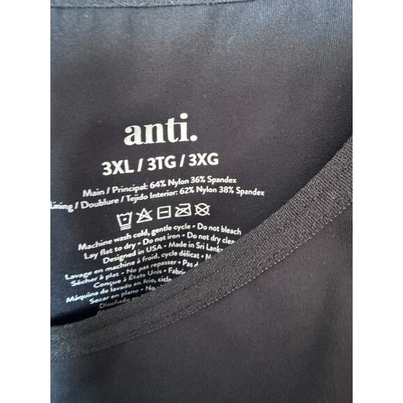 Anti x Proof Smoothing Camisole Tank A544676 Stretch Black Plus Size 3X NWT $50 - Picture 5 of 13